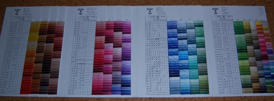 Stickgarn Sticktwist Spaltgarn Anchor 100 % Baumwolle Farbe 370 - 874 1 Strang