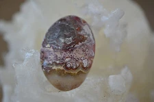 Mexican Crazy Lace Agate Free Form Cabochon 14.9 grams 31.84 X 45.09 X 8.09MM