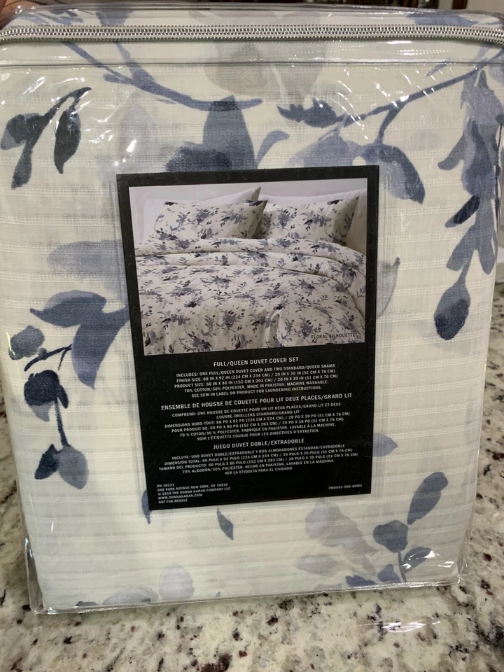Funda nórdica DKNY Full Queen y dos fundas estándar. ¡Nuevo! Foto 3 de 4