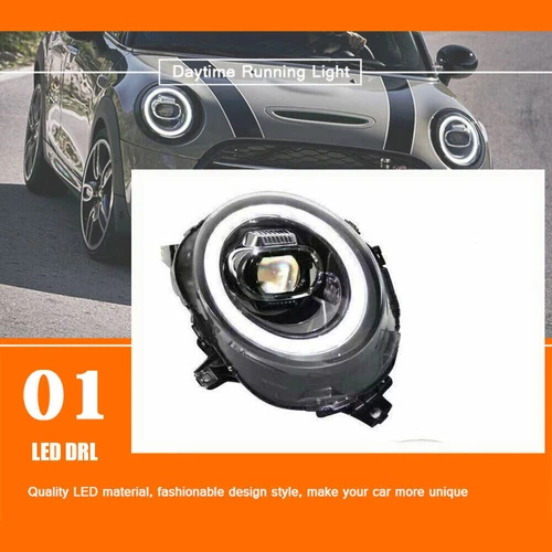 LED Headlights Assembly LED DRL Headlamps Pair L&R For BMW MINI F56 2014-2019 - Bild 10 von 17