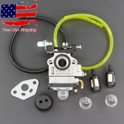 GOLDENMOTOR Carburetor for Eskimo Stingray S33Q8 Ice Auger 33cc Viper Engine Fuel Line Kit