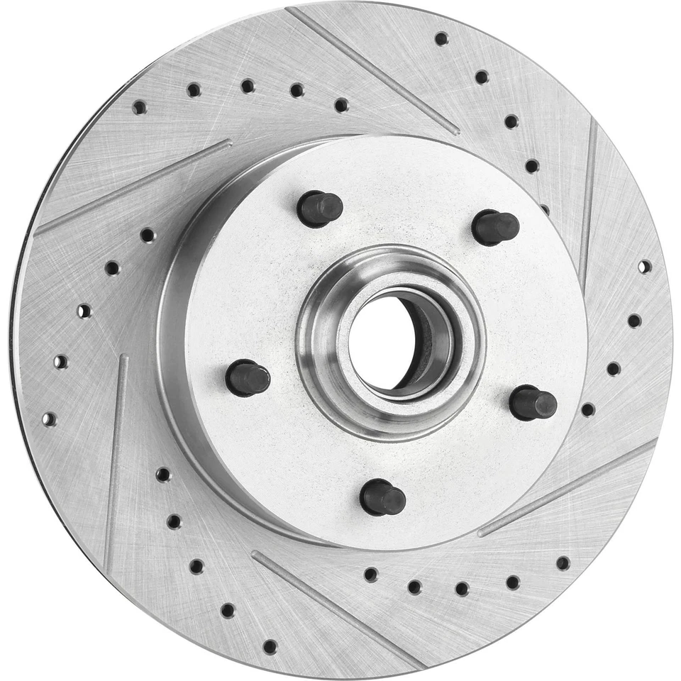 69-72 GM Drilled and Slotted Brake Rotors, 11 In., 5 on 4 3/4 BP - Image 2 of 4