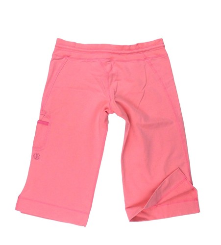 Clam Digger Long Yoga Pink Shorts 