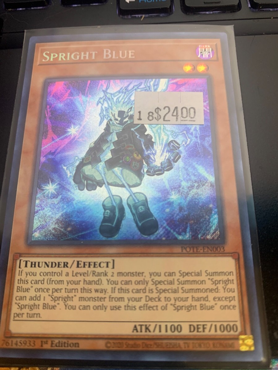 SPRIGHT BLUE NM SECRET RARE 1ST EDITION POTE-EN003 YUGIOH | eBay