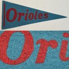 1970's Vintage Baltimore Orioles Baseball 2.5x6 Mini Pennant — photo 1