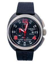 Orologio Locman Mare Carbonio  47mm 134KKR/795 Crono Wr100m Scontatissimo Nuovo