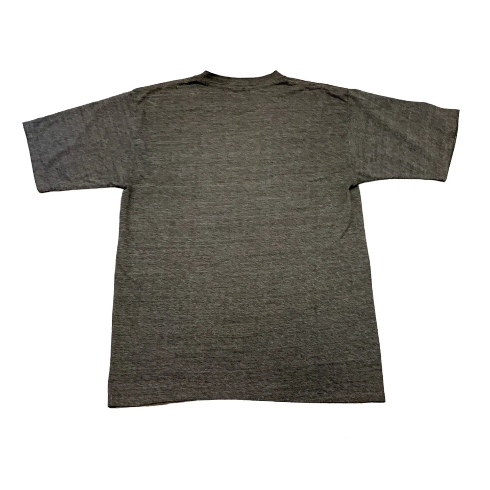 Vintage Quiksilver T-Shirt Basic Logo Grey Made in USA Size F - Image 2 of 4