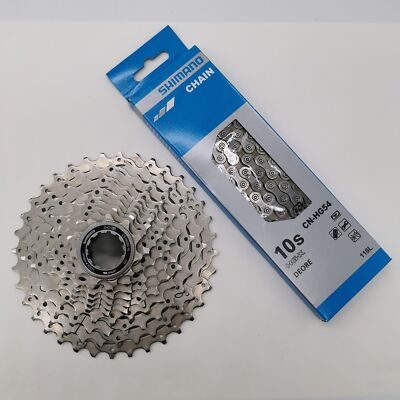 Shimano Verschleißset HG 54 + Kassette HG 50 MTB E-Bike 10-fach 11-36 Zähne