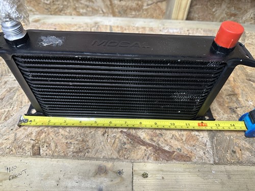 MOCAL 19 ROW 235MM AN -10 JIC UNIVERSAL ENGINE OIL COOLER OC5197-10 AAH - Picture 5 of 6