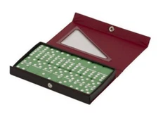 Dominoes Double 6 Six Standard Size Green Tile