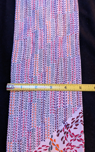 Bufanda vintage Carol Horn multicolor 33" x 5" - Imagen 5 de 5