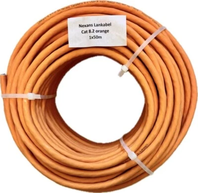 Verlegekabel Netzwerkkabel Lankabel Cat8.2 S/FTP Ethernet Datenkabel 50m - Bild 1 von 4