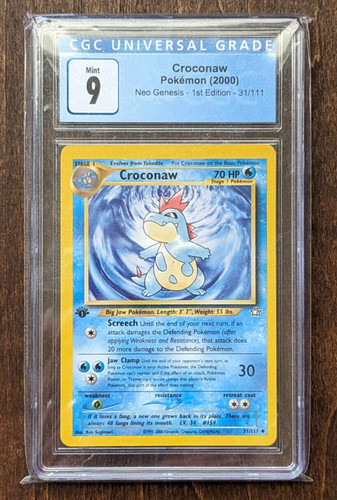 Croconaw (1st Edition) graded CGC 9 for sale on eBay
