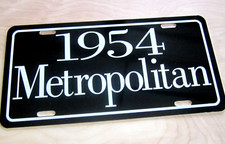 1954  Nash Metropolitan license plate car tag 54 Metro 2 door Coupe