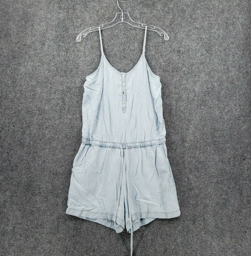 A.n.a Romper Womens S Small Blue One 