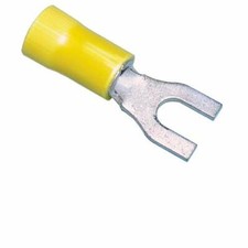 Spade Terminal Vinyl Insulated 8 Yellow 12-10 Gauge-25PK