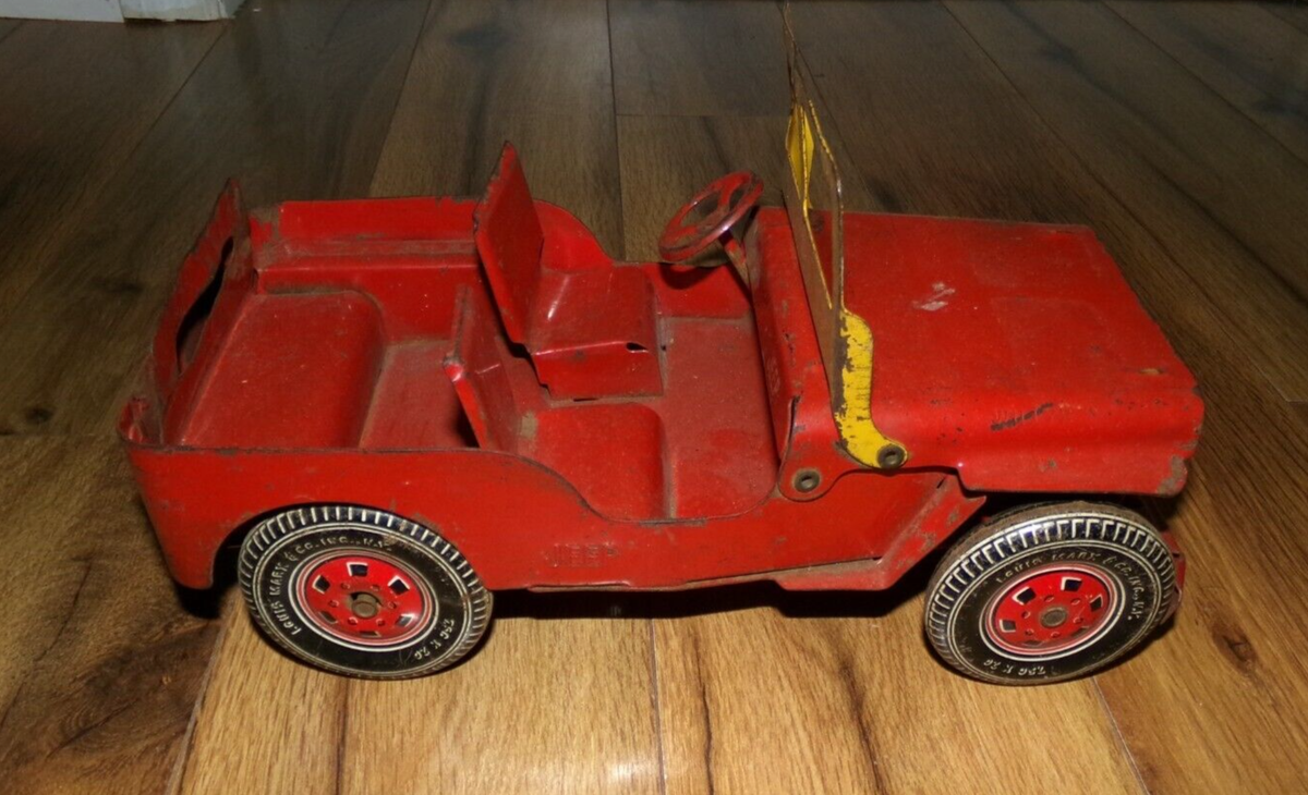 1940〜50年代Louis Marx & Co.（MARX）製 ウィリスジープ Antique Vintage 1940s 1950s Louis Marx Willys Jeep Pressed Steel