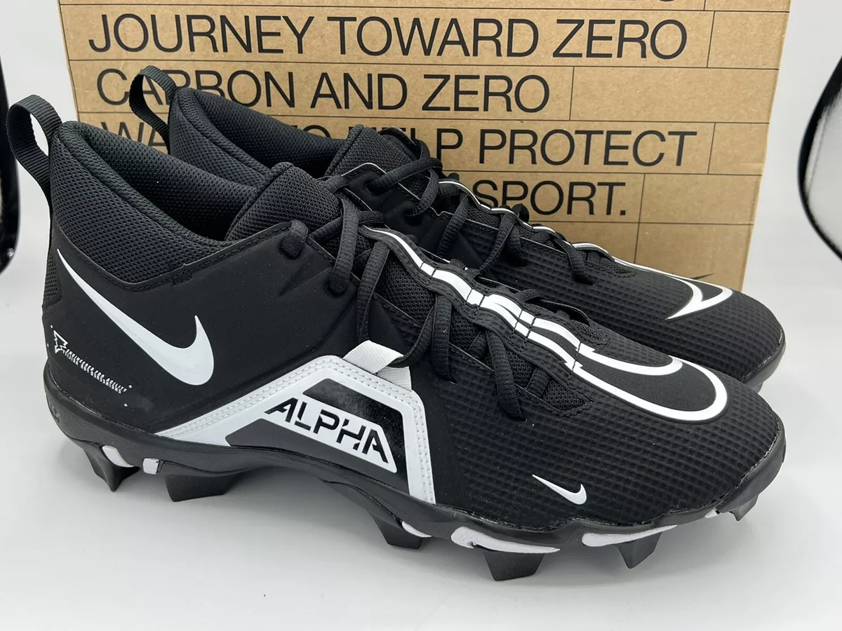 Nike Alpha Menace Football Cleat Black Men&#039;s Size 11 | eBay