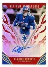 2018 Panini Phoenix PLAXICO BURRESS New York Giants AUTO 96/99