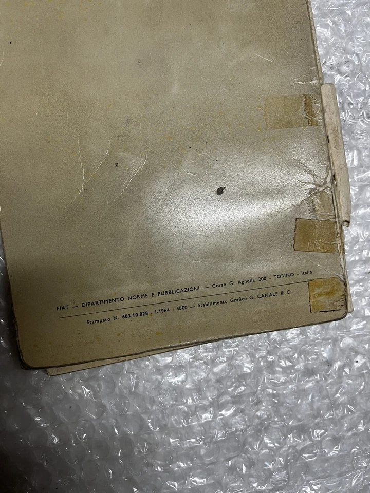 Libretto Uso E Manutenzione Originale Fiat 1100 D 1964 603.10.028 - Immagine 4 di 4
