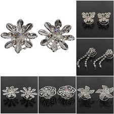 2 Strass Curlies Braut Schmetterling Hochzeit Haarschmuck Sternenschweif Blume
