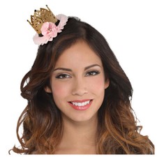 SWEET 16 BLUSH MINI CROWN HAIR CLIP 1ct Birthday Party Supplies Guest Honor