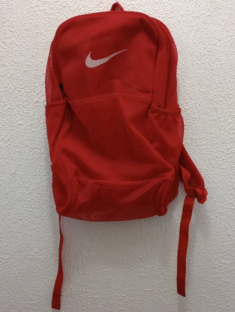 Red mesh nike backpack 2025