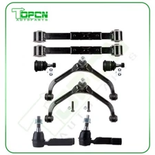 8x Front Rear Control Arm And Ball Joint Tie Rod End For 2005-2007 Jeep Liberty