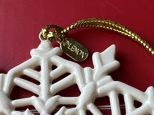 Ornement flocon de neige Lenox Snow Fantasies NO DATÉ similaire à 2015 neuf 1er Q sans boîte - Photo 2/3