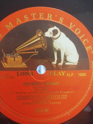 Debussy La Mer Nocturnes Constantine Silvestri HMV ALP 1689 - Picture 2 of 4