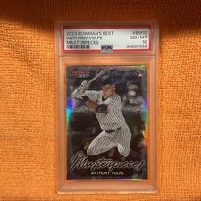 Anthony Volpe Rookie 2023 Bowman's Best #BM10 Masterpieces Yankees PSA 10 Gem MT