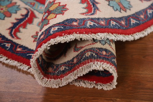Artisan Kazak Pakistani Round Rug Hand-Knotted Craftsmanship 5x5 ft. - Picture 11 of 18