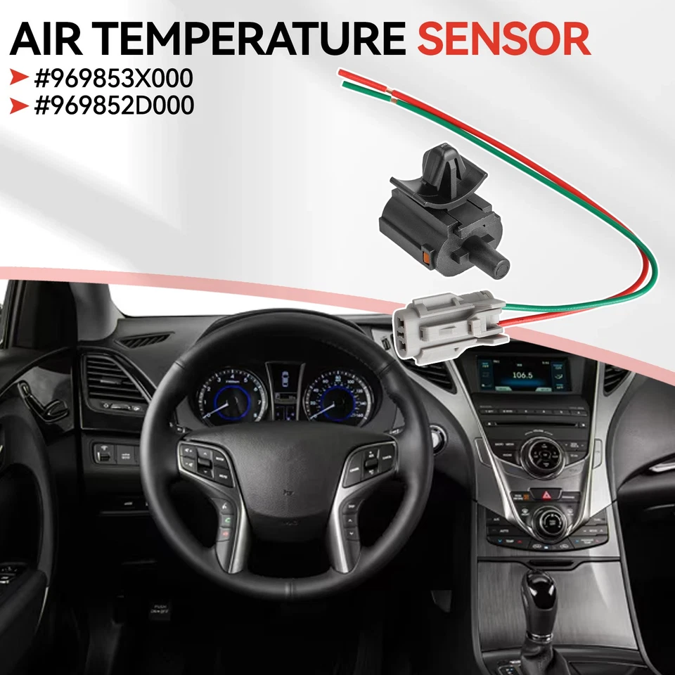 1 Set Outside Air Temperature Sensor 969853-X000 for Hyundai Elantra Kia Forte - Image 2 of 4