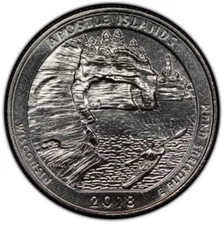 USA - 2018P - Washington ¼ $ - Apostle Islands - Low Mintage