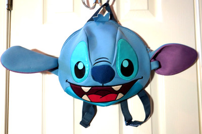 Disneyland Paris Stitch Backpack 11.5'' x 9'' flaws