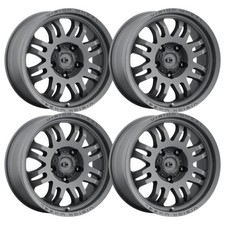 Set-4 Vision 409 Inferno 18x9 8x6.5 -12mm Satin Black Wheels Rims 18 Inch