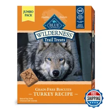 Blue Buffalo Wilderness Trail Treats Turkey 10oz Grain-Free High-Protein Crunchy