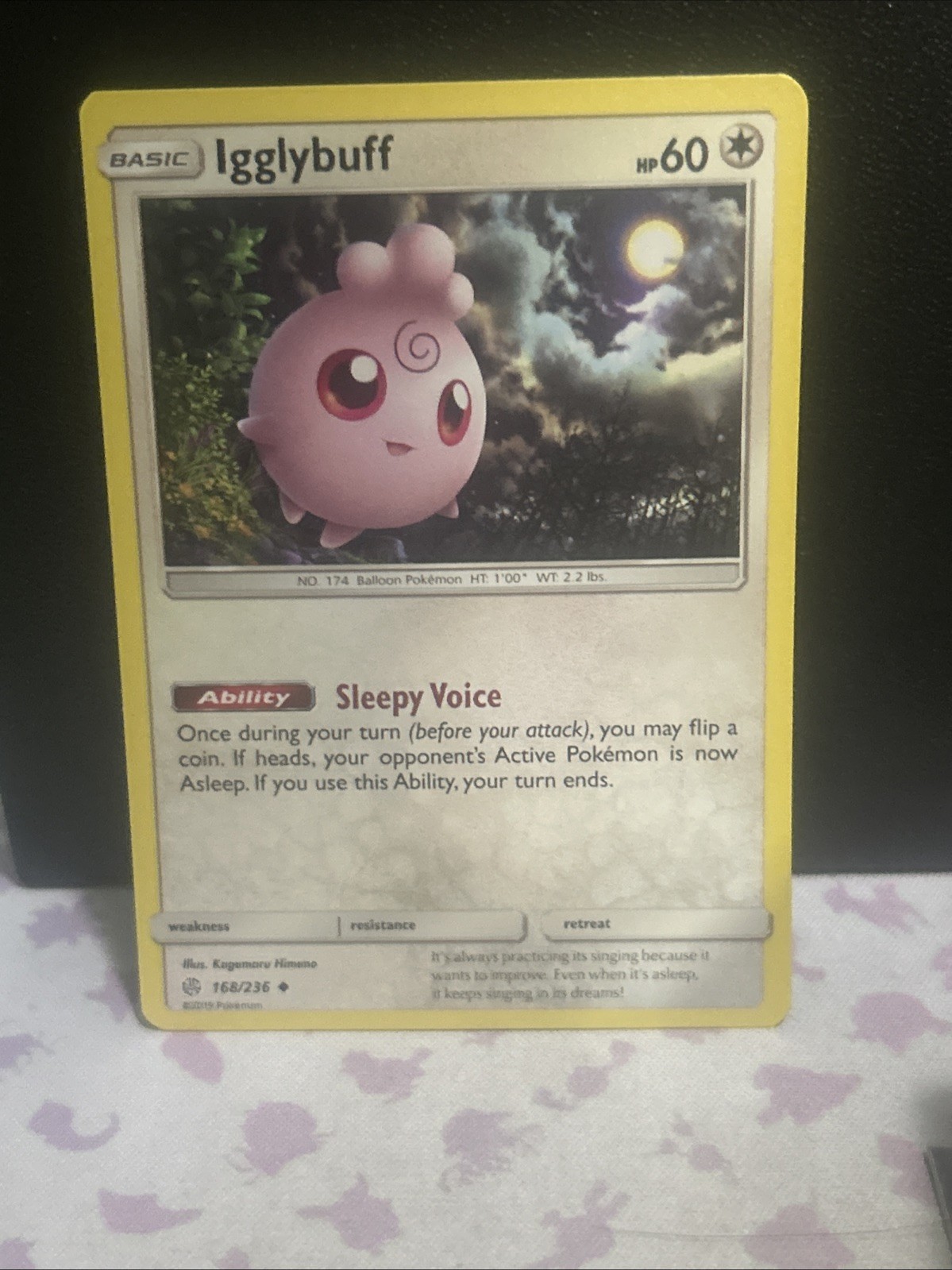 Igglybuff 168/236 SM - Cosmic Eclipse NM Pokemon Fast Shipping