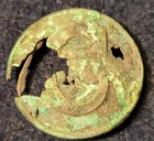 CIVIL WAR EXCAVATED CONFEDERATE CAVALRY LINED "C" BUTTON ALBERT#CS-127-TYPE