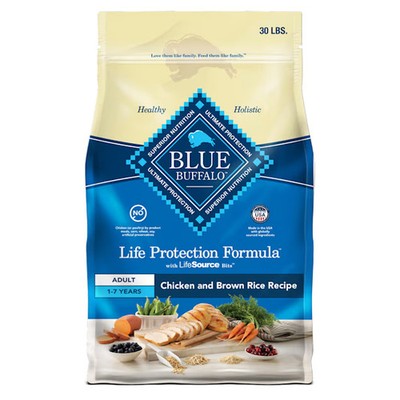 30Lbs Blue Buffalo Life Protection Formula Chicken Brown Rice Adult Dry Dog Food