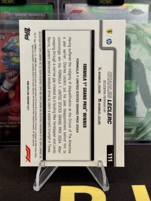 2025 Topps Chrome F1 Charles Leclerc Grand Prix Winner #111 Lazer