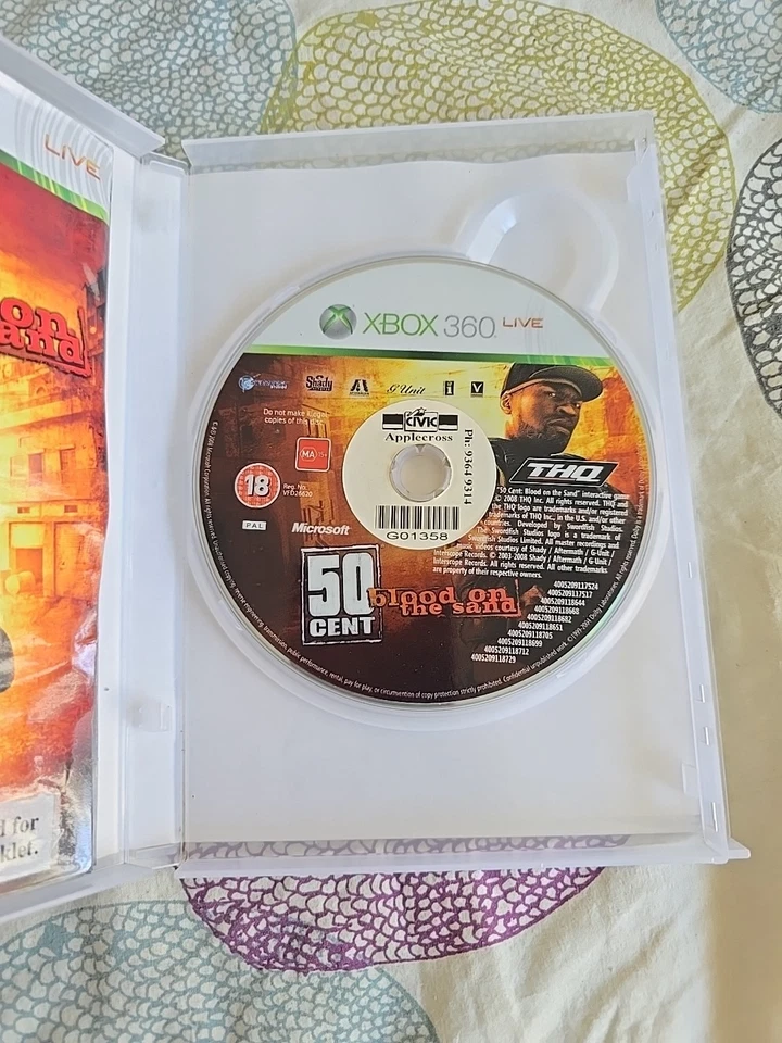 50 Cent: Blood on the Sand Xbox 360 Rare Game Complete With Manual - Image 3 of 4