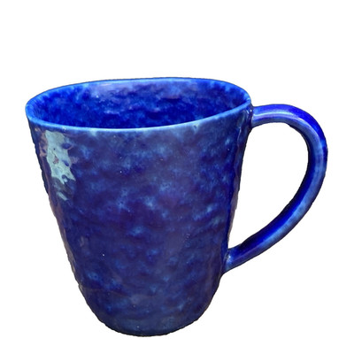 Rare Crate and Barrel Baltic Mug/Cup  Cobalt Blue Freeform QTY