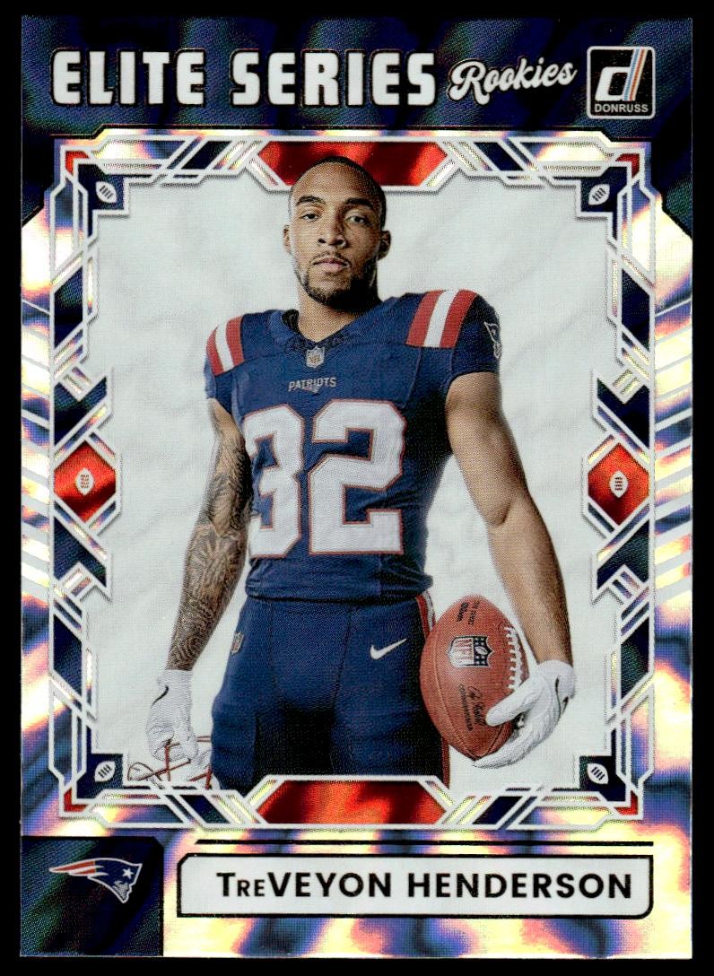 TreVeyon Henderson 2025 Donruss #ESR-THN The Elite Series Rookies Patriots