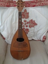 Antyczna włoska miska tył neapolitańska Mandolino luigi martini plecy mają uszkodzenia