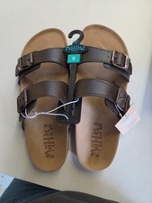Mad Love Keava Brown Double Buckle Sandles Size 8 NWT