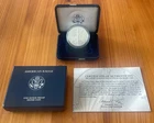 2007-W U.S. American Silver Eagle Proof  w/ Velvet Case Box & COA