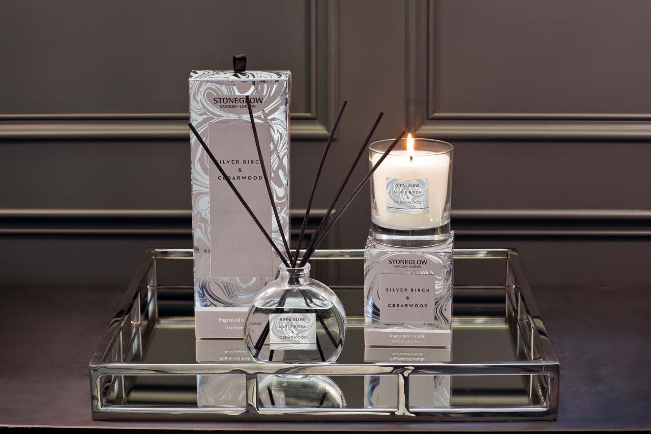 Stoneglow Candles Modern Classics Tumbler Candle - Cedar & White Birch