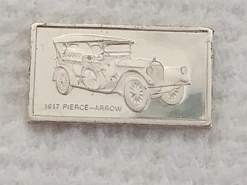 1917 PIERCE ARROW .925 PURE SILVER MINI BAR PROOF WEIGHS 1.6 GRAMS