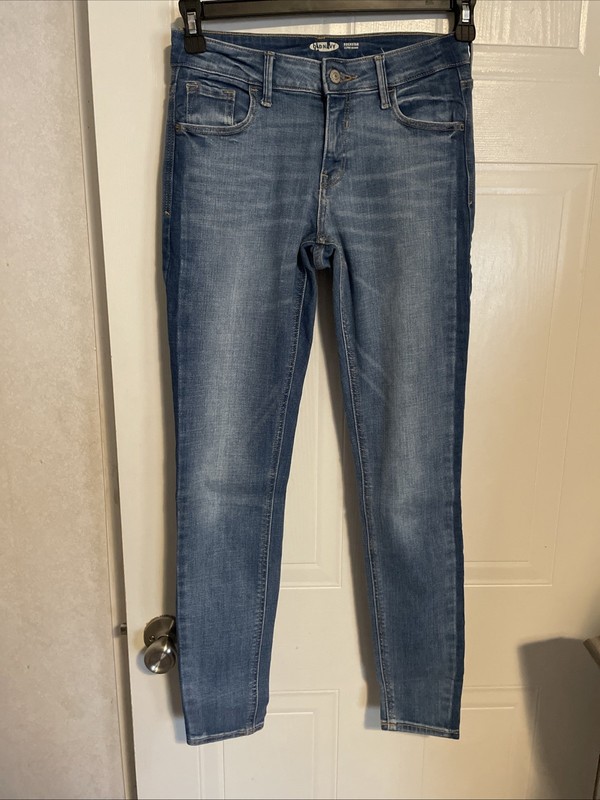 Old Navy RockStar Jeans Women Size 2 Super Skinny Blue Med Wash Stretch Mid-Rise